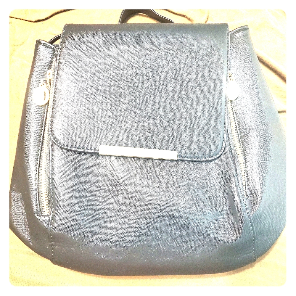 Small leather backpack